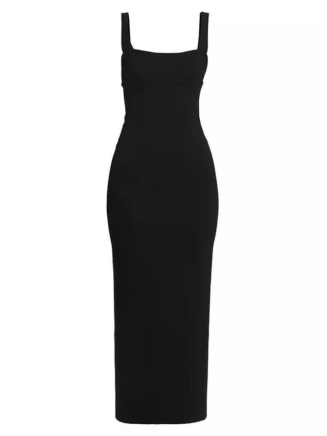 Womens Cut-Out Ponte Maxi Dress Product Image