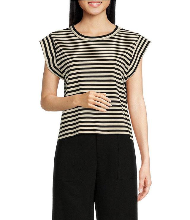 Lucy Paris Joshua Stripe Scoop Neck Short Sleeve Top Product Image