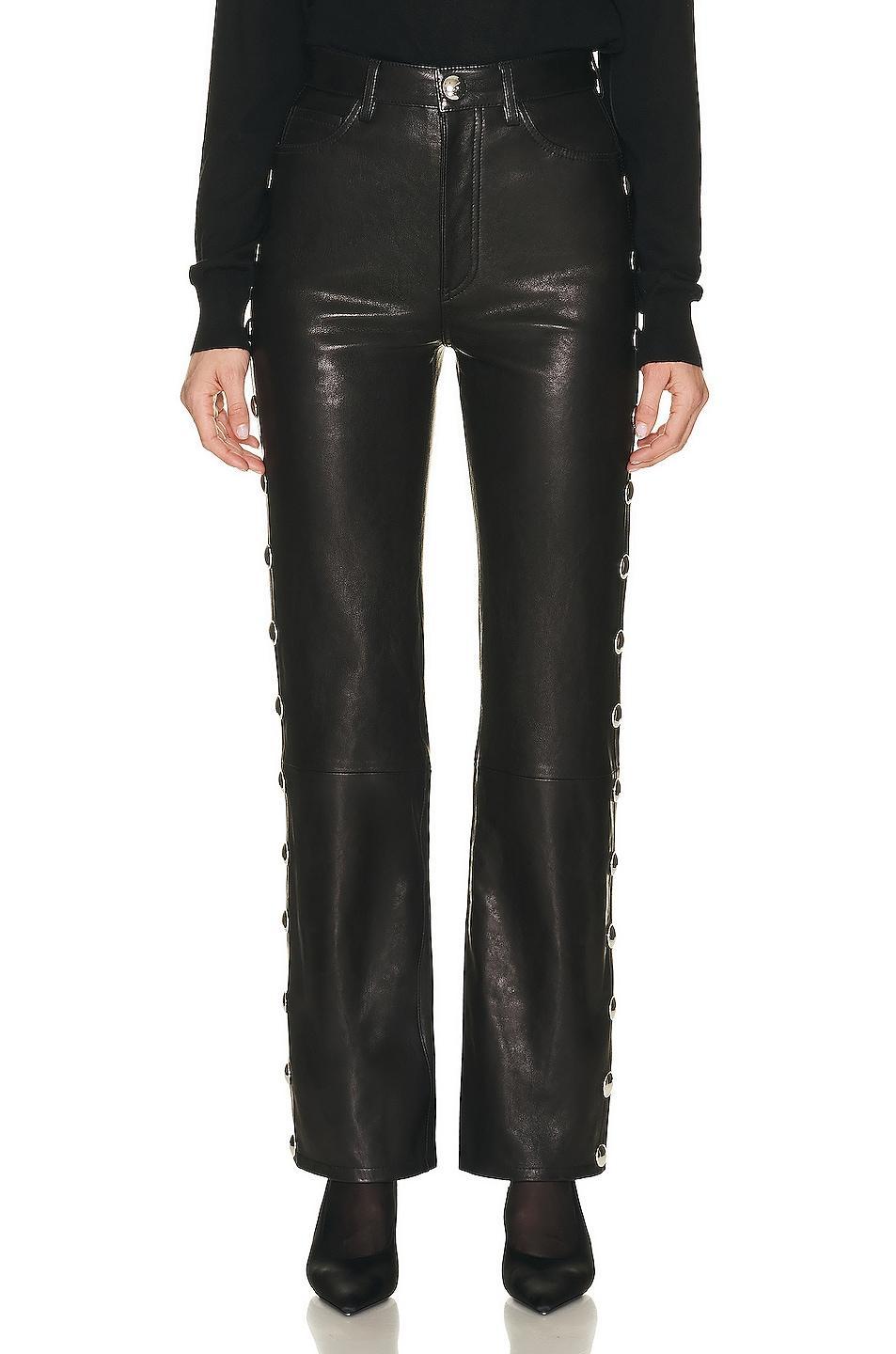 KHAITE Danielle Leather Stud Pant Product Image