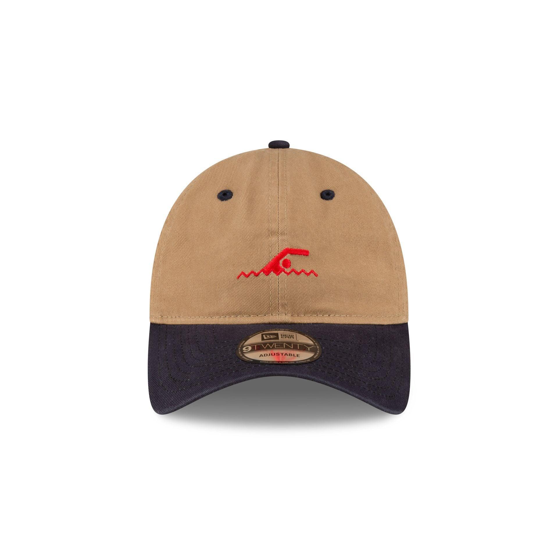 Team USA Swimming Khaki 9TWENTY Adjustable Hat Male Product Image