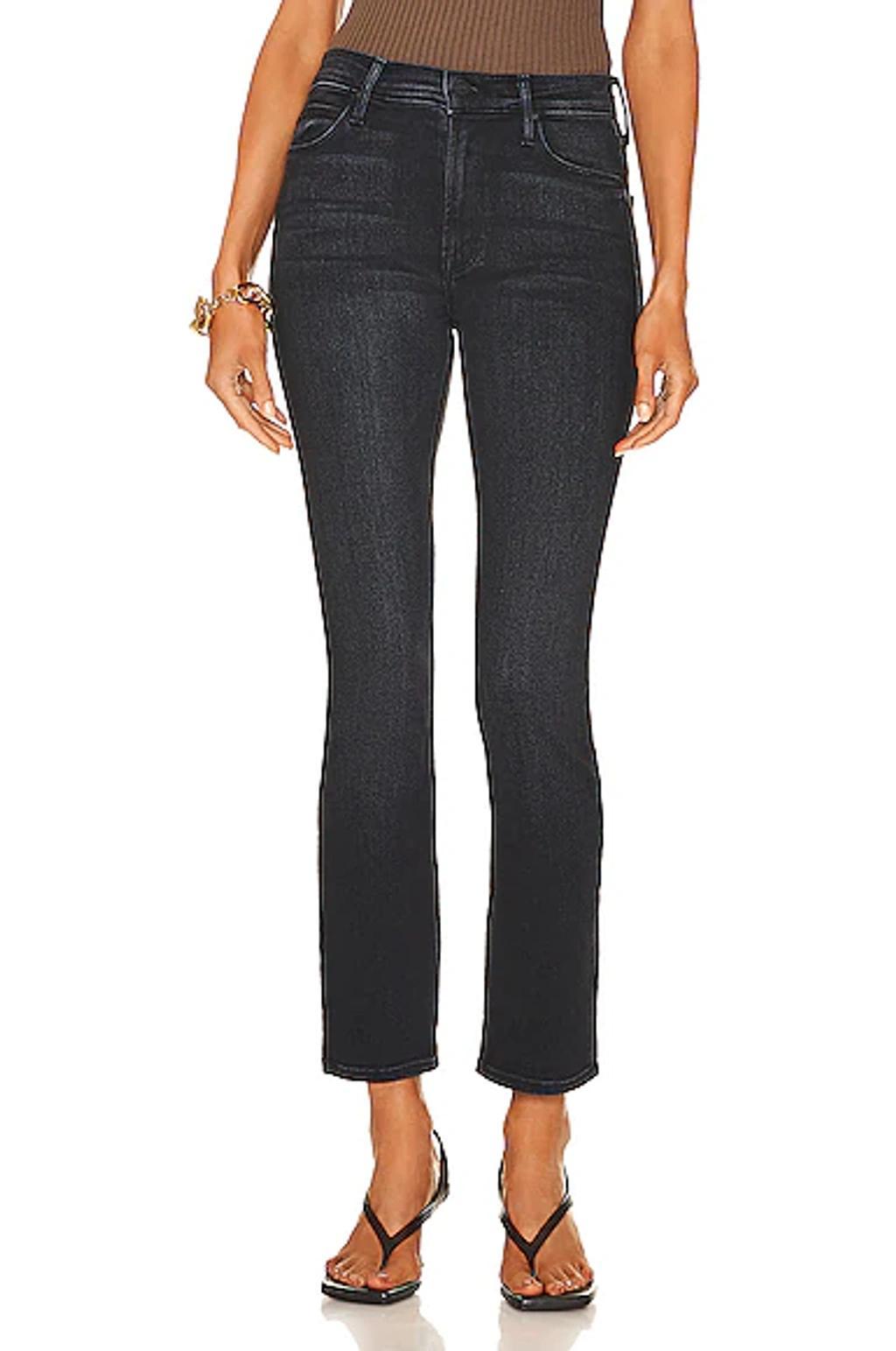 The Mid Rise Dazzler Ankle Jeans In Black Product Image