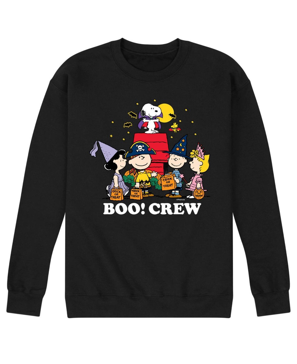 Airwaves Mens Peanuts Boo Crew Fleece T-shirt Product Image