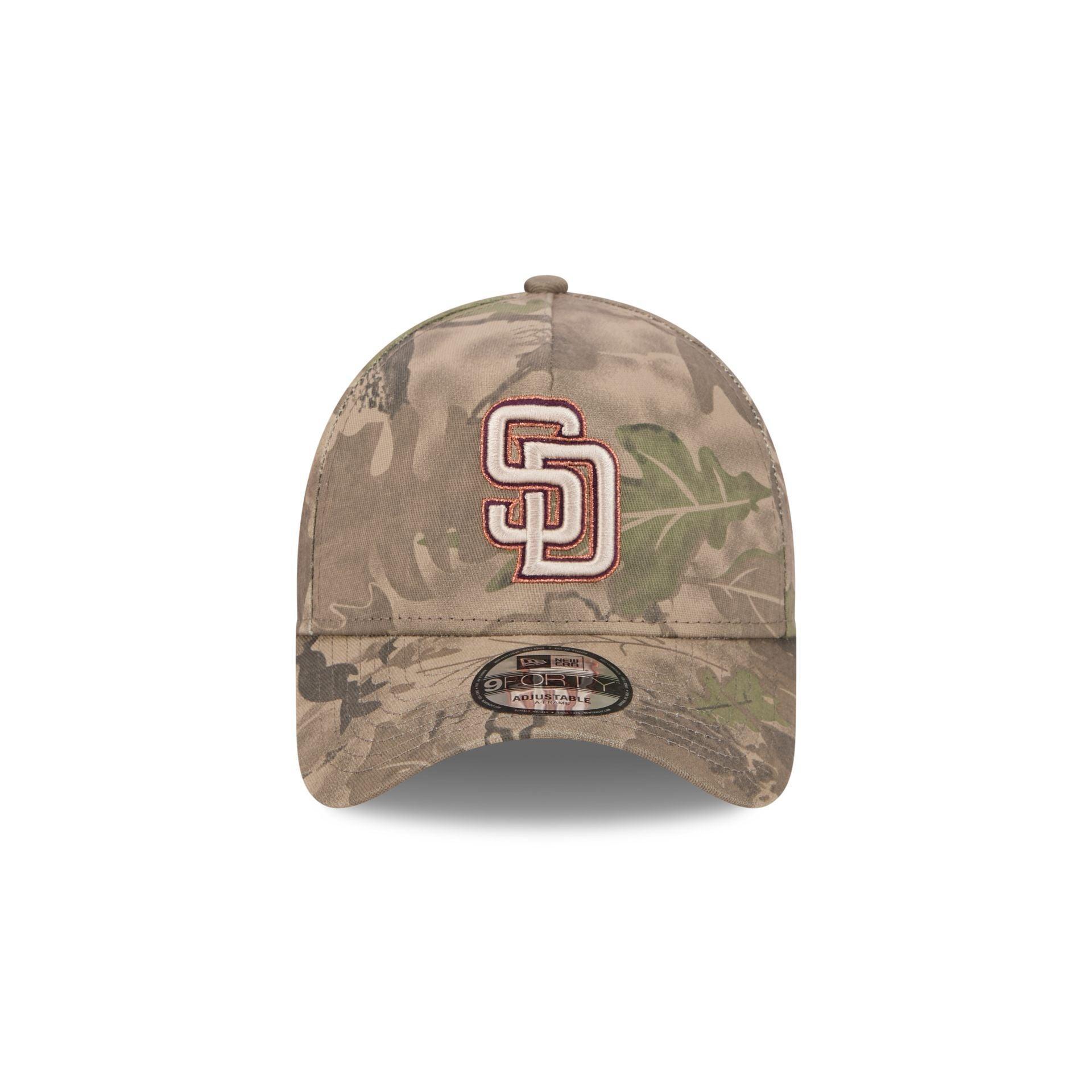 San Diego Padres Leaf Camo 9FORTY A-Frame Snapback Hat Male Product Image