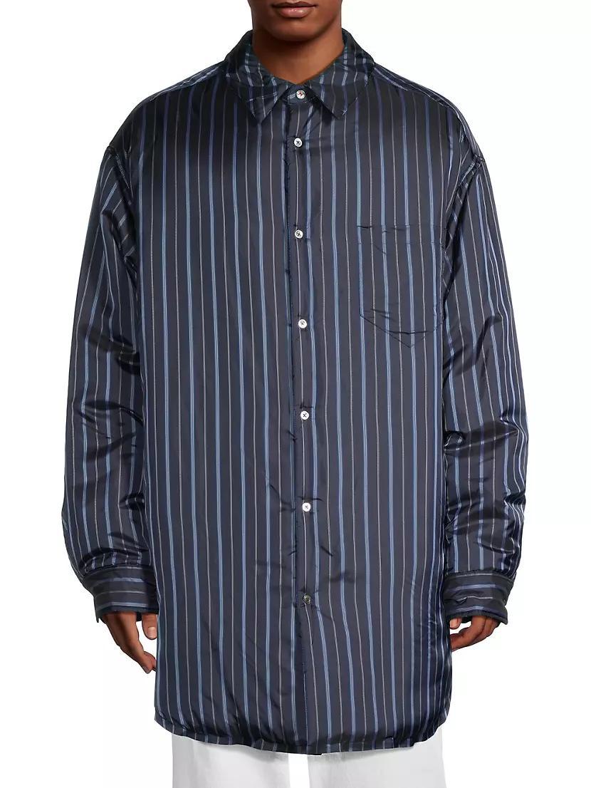 Striped Padded Shirt Product Image