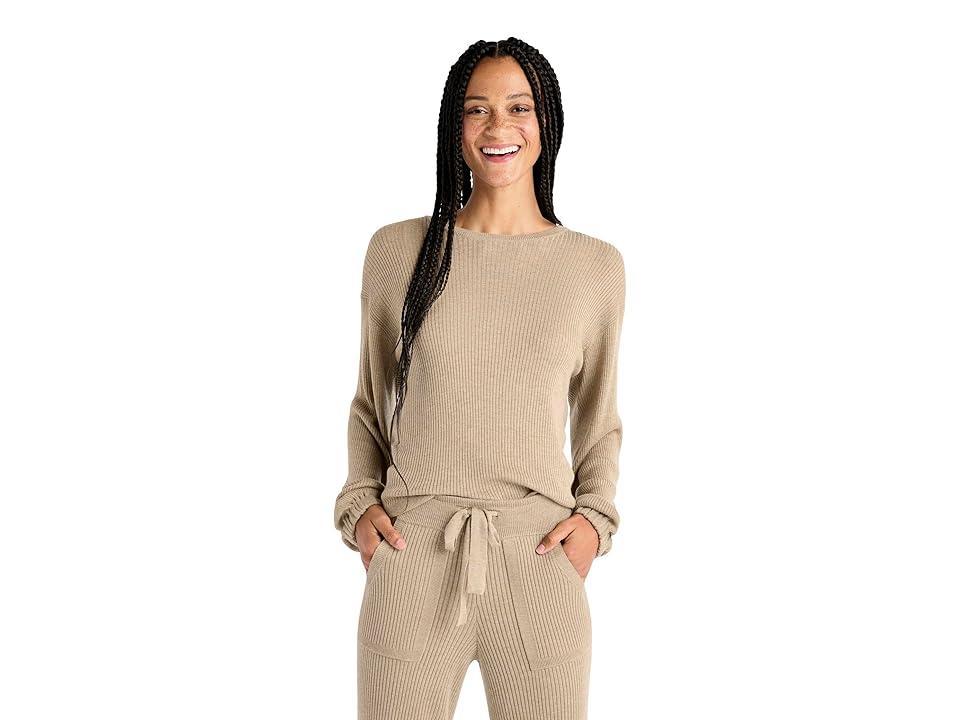 Splendid Georgie Rib Sweater in Cashblend Yarns (Heather Camel) Women's Sweater Product Image