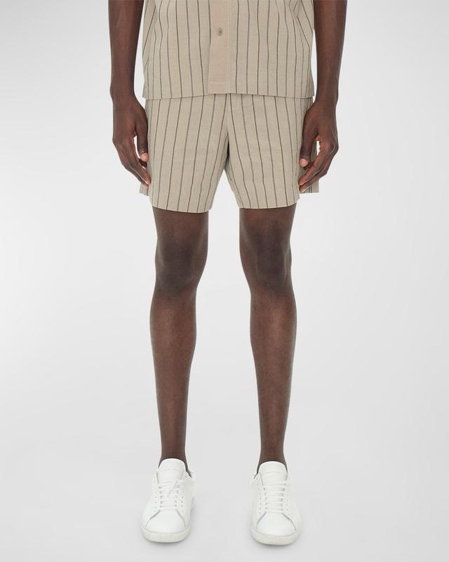 Mens Sebastian Striped Cotton Shorts Product Image