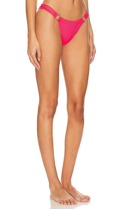 vitamin A Cosmo Bikini Bottom in Coral. Product Image