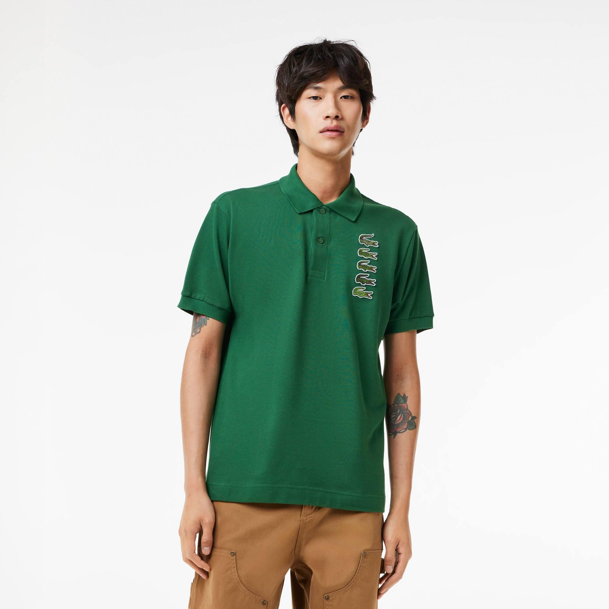 Croc Badge Piqué Polo Shirt Product Image