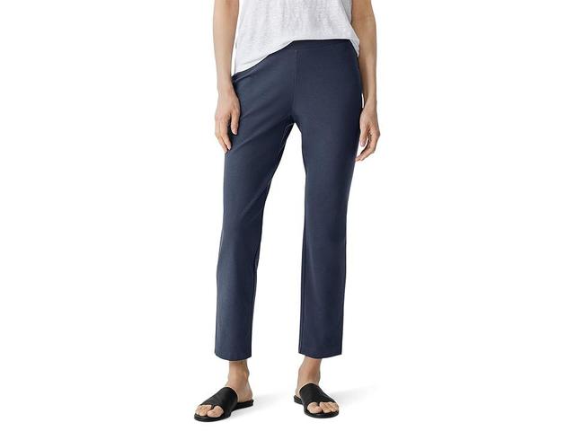 Eileen Fisher Slim Ankle Stretch Crepe Pants Product Image