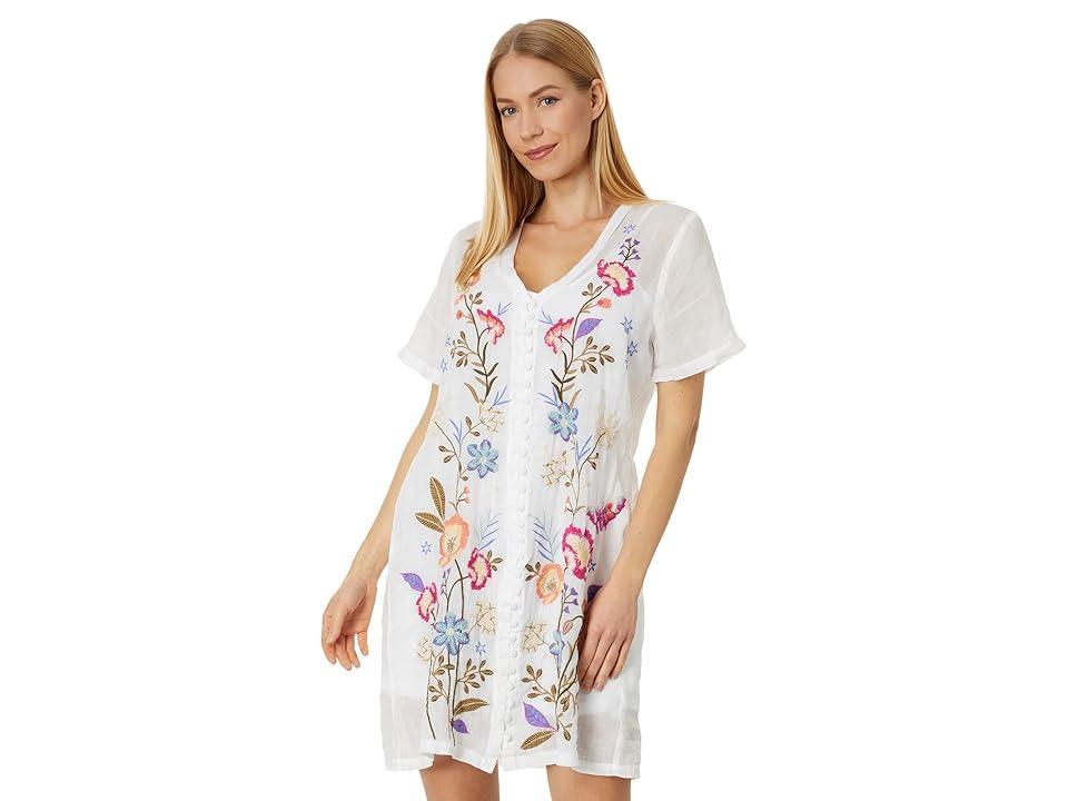 Johnny Was Nila Easy Breezy Tunic (White) Women's Clothing Product Image