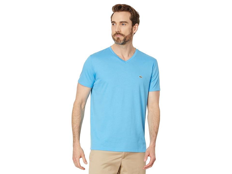 Mens V-Neck Pima Cotton Tee Shirt Product Image