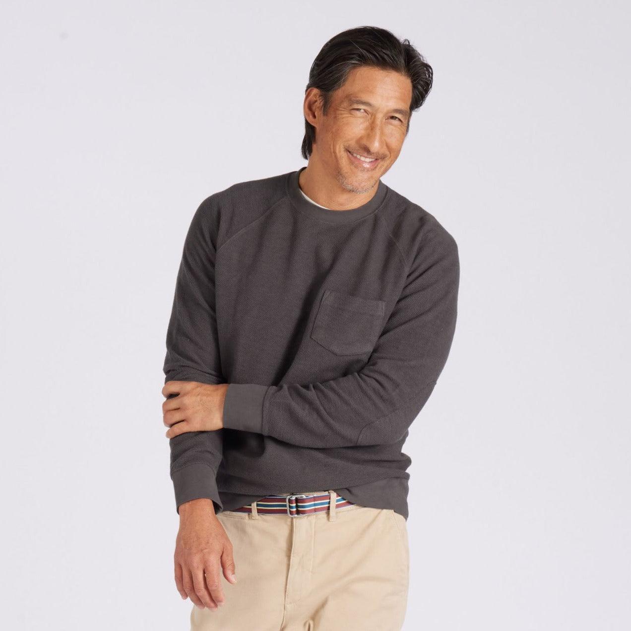 Dunlop Reverse Fleece Crew Neck - Beluga Product Image