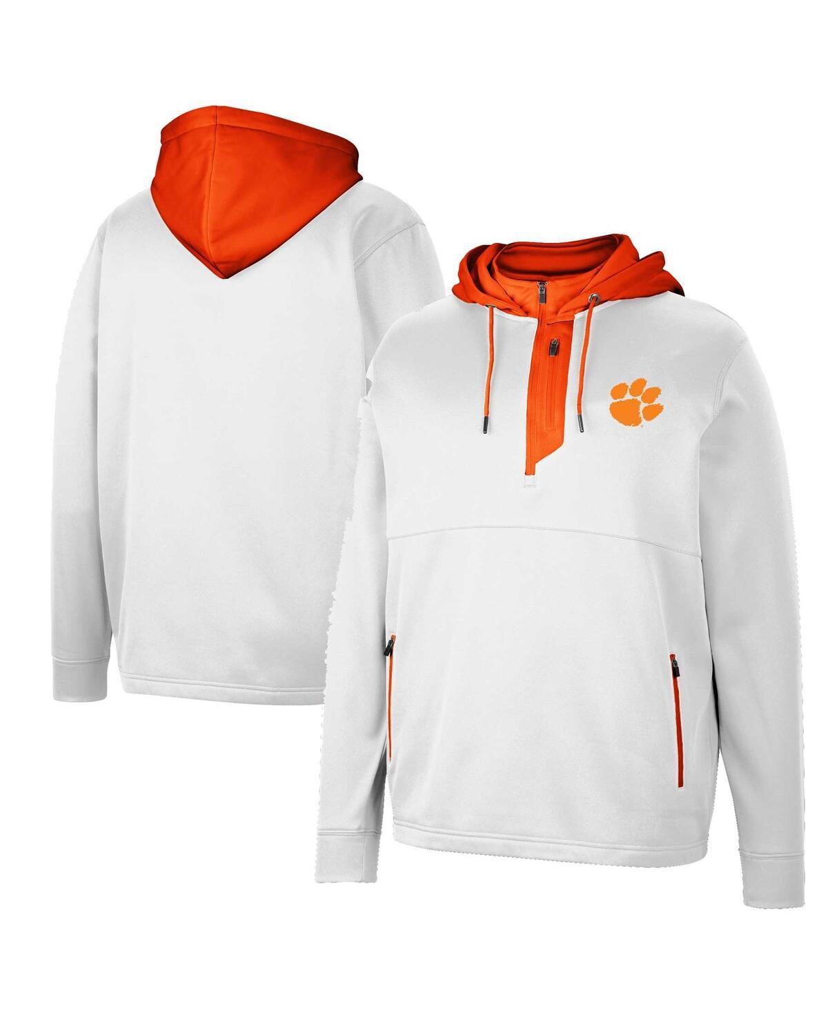 Mens Colosseum Clemson Tigers Luge 3.0 Quarter-Zip Hoodie Product Image