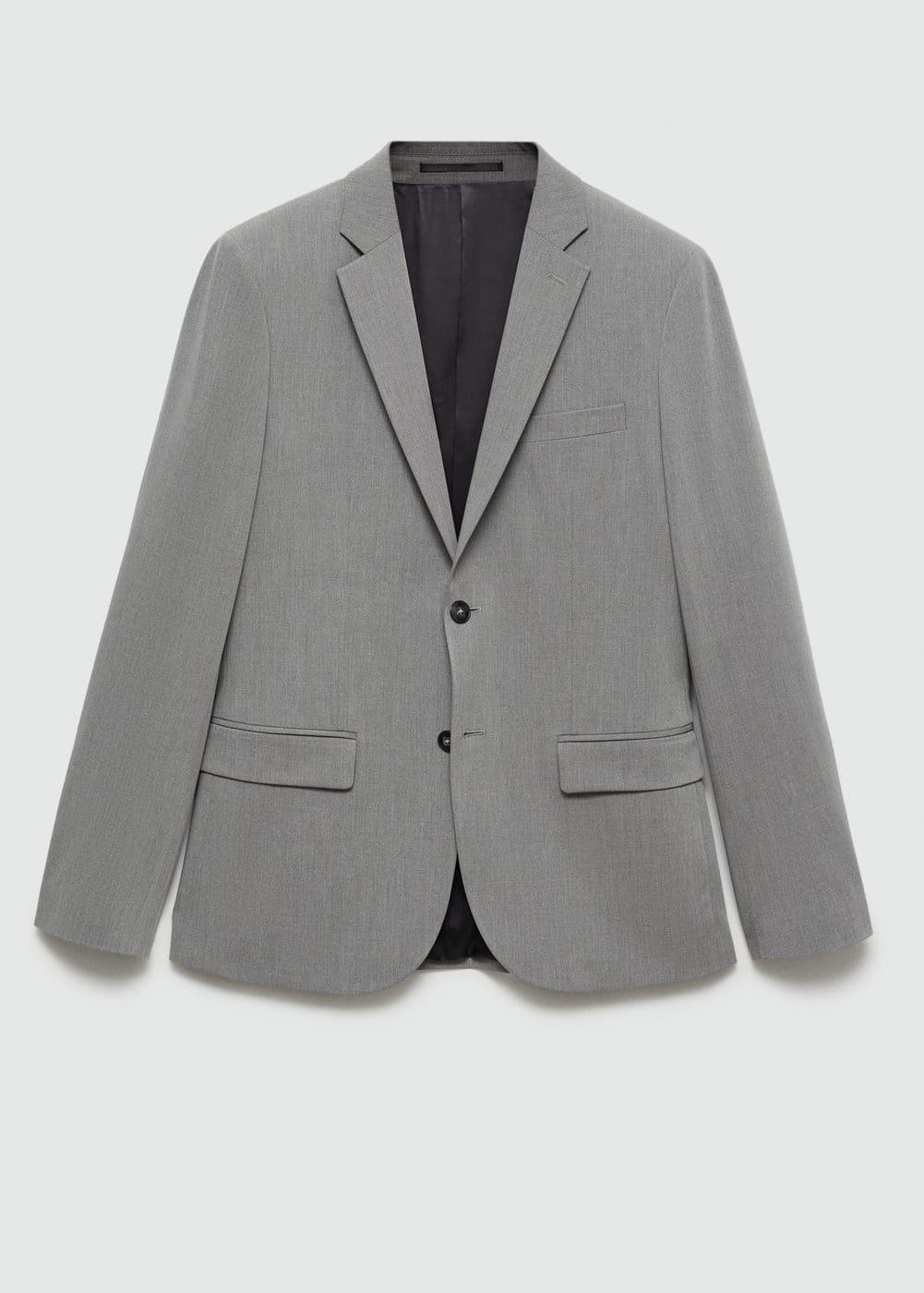 Super slim-fit suit blazer in stretch fabric - Men | MANGO USA Product Image