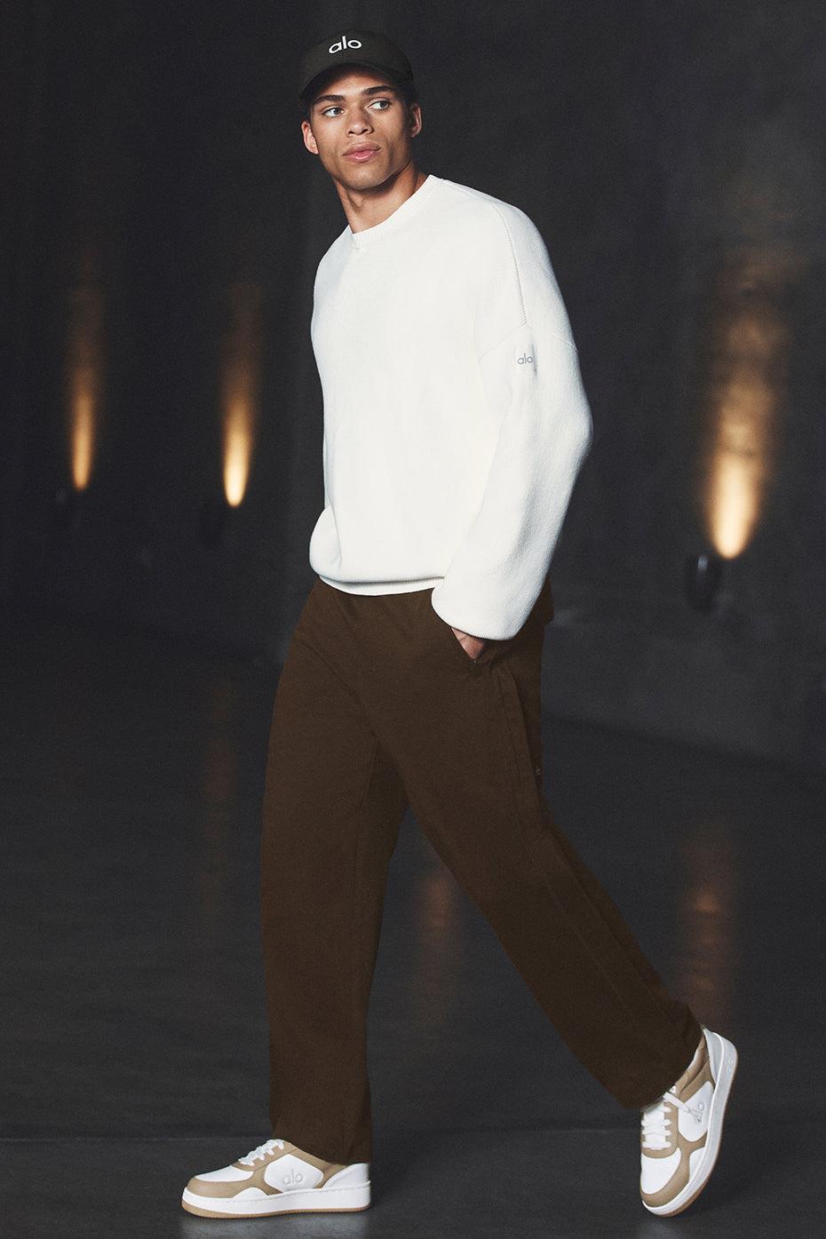 Edition Sueded Straight Leg Pant - Espresso Male Product Image