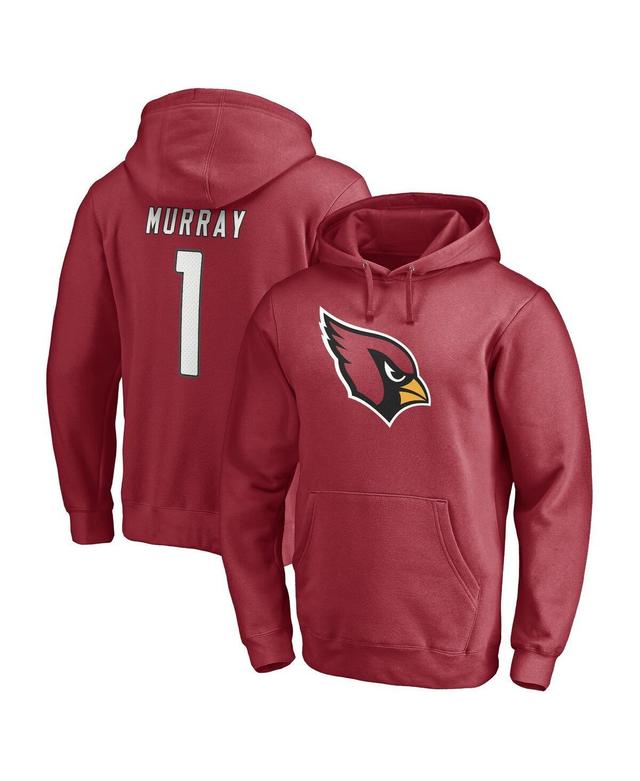 Mens Fanatics Branded Kyler Murray Cardinal Arizona Cardinals Player Icon Name & Number Fitted Pullover Hoodie Product Image