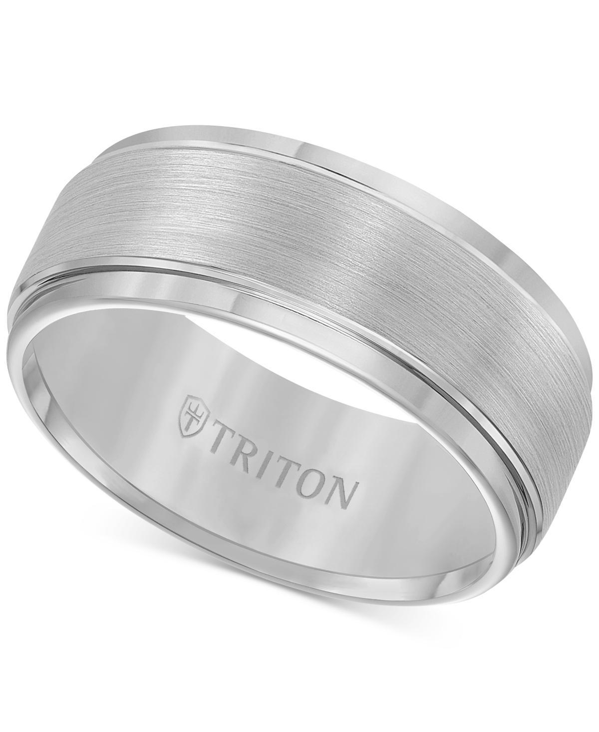 Triton Mens Ring Carbide Comfort Fit Wedding Band 9mm Band - Tungsten Product Image