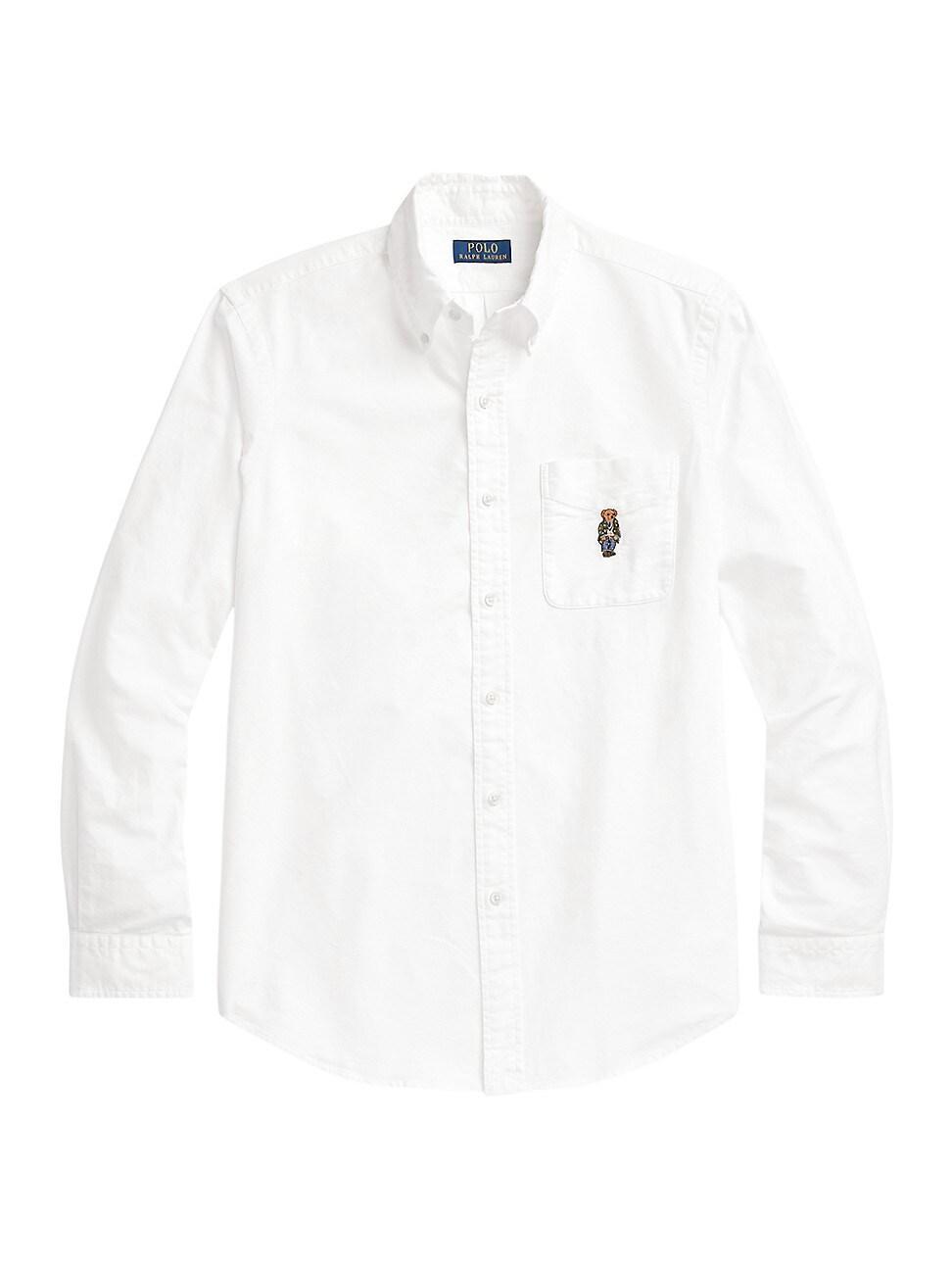 Mens Cotton Button-Down Shirt Product Image