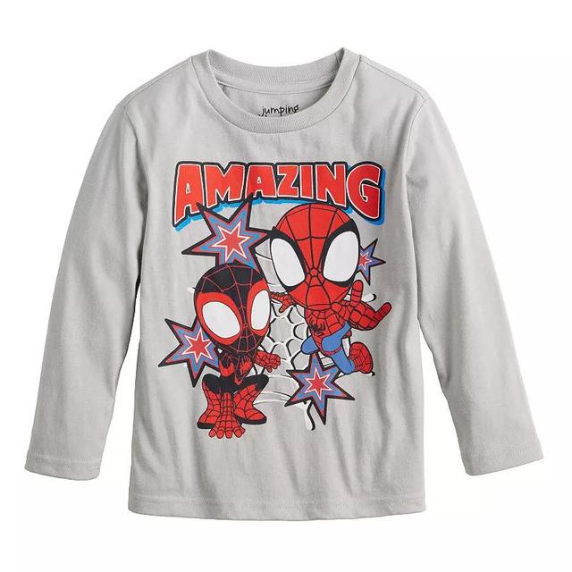 Baby & Toddler Boys Jumping Beans Marvel Spider-Man Amazing Long Sleeve Graphic Tee, Toddler Boys Product Image