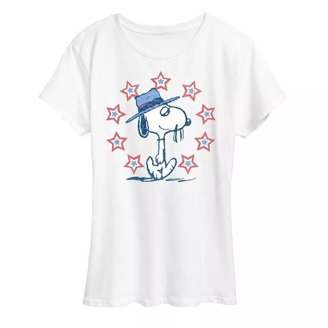 Womens Peanuts Spike Americana Graphic Tee Product Image