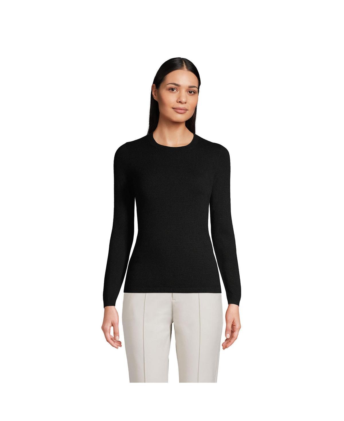 Womens Lands End Crewneck Cashmere Sweater Product Image