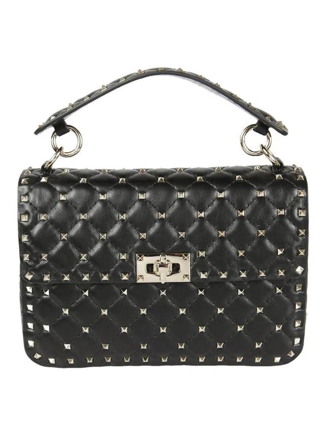 Rockstud W Spike Shoulder Bag In Black Product Image