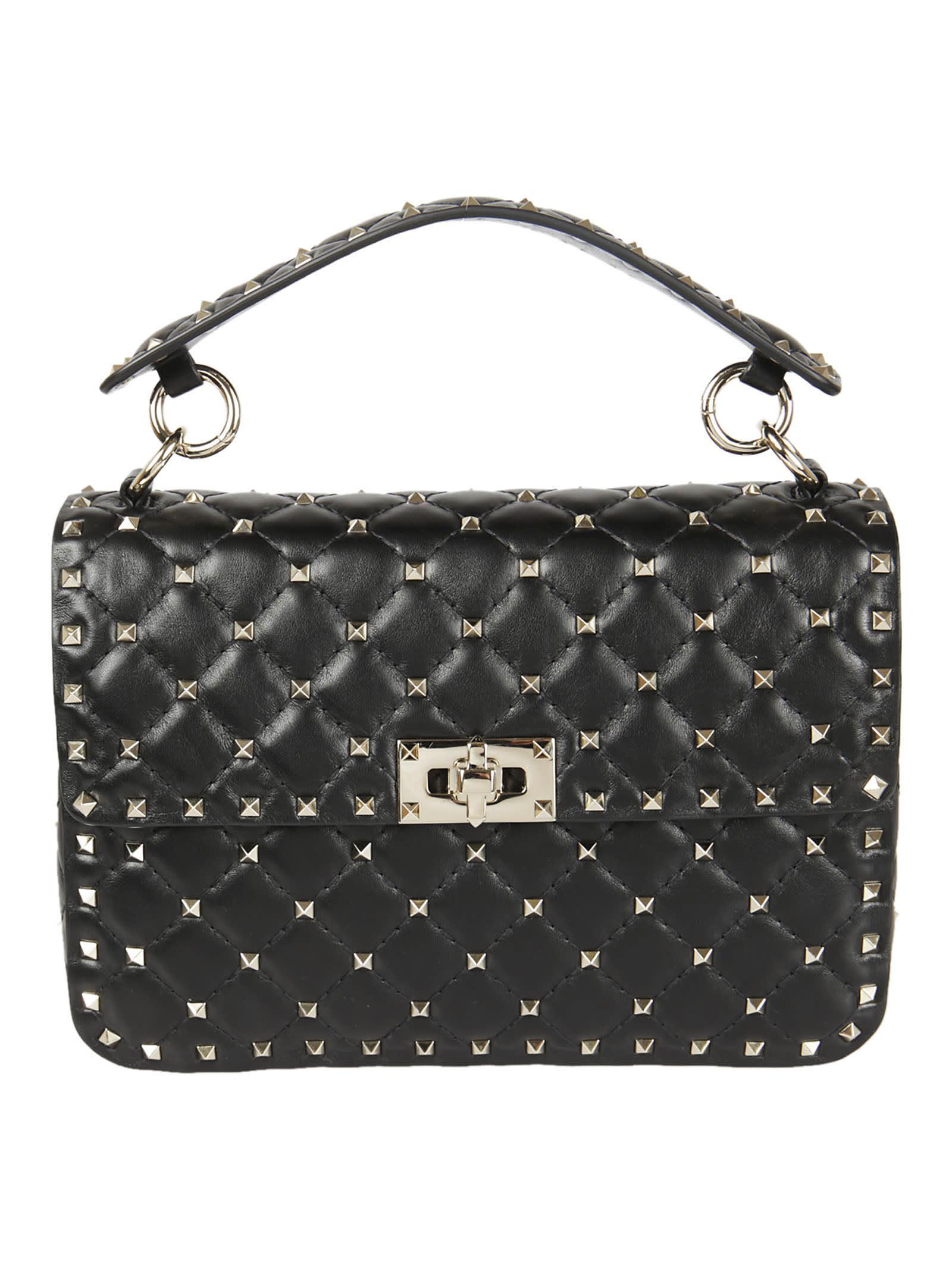 Rockstud W Spike Shoulder Bag In Black Product Image