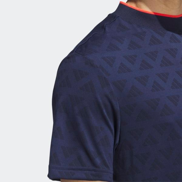 Adi Jacquard Mock Polo Shirt Product Image