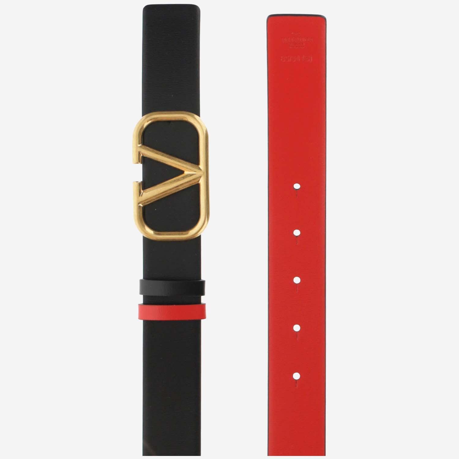 Vlogo Signature Reversible Belt In Black Product Image