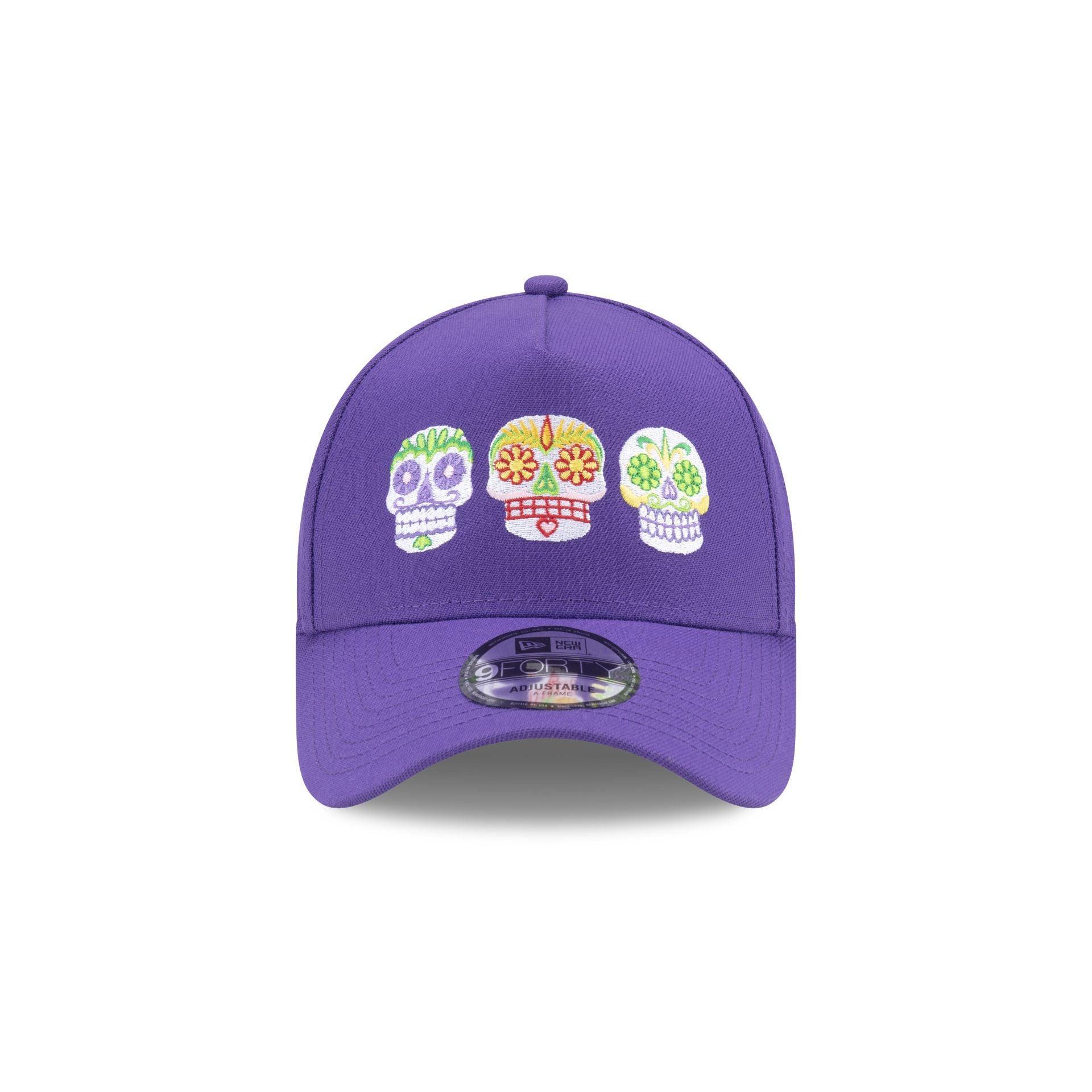 Cinco de Mayo Triple Sugar Skull 9FORTY A-Frame Snapback Hat Male Product Image