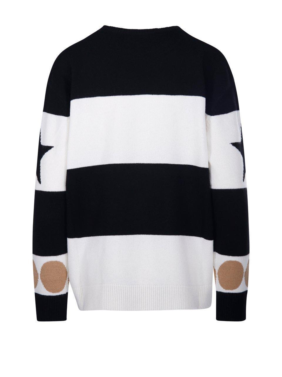 Star Patterned Crewneck Jumper In Black Product Image