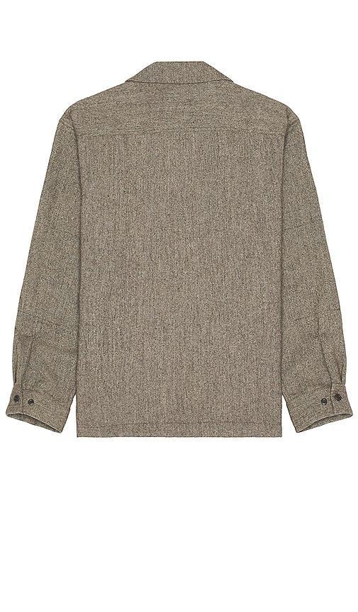 Snow Peak Recycled Wool Field Shirt Grey. (also in XL/1X). Product Image