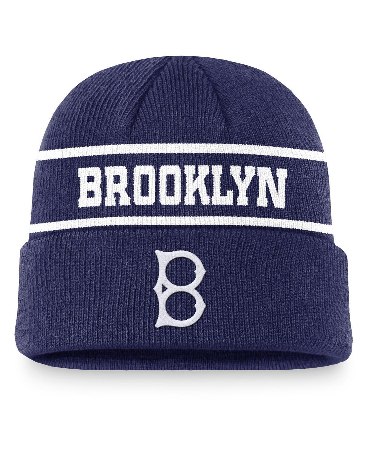 Nike Mens Royal Brooklyn Dodgers Cooperstown Collection Rewind Terra Cuffed Knit Hat Product Image