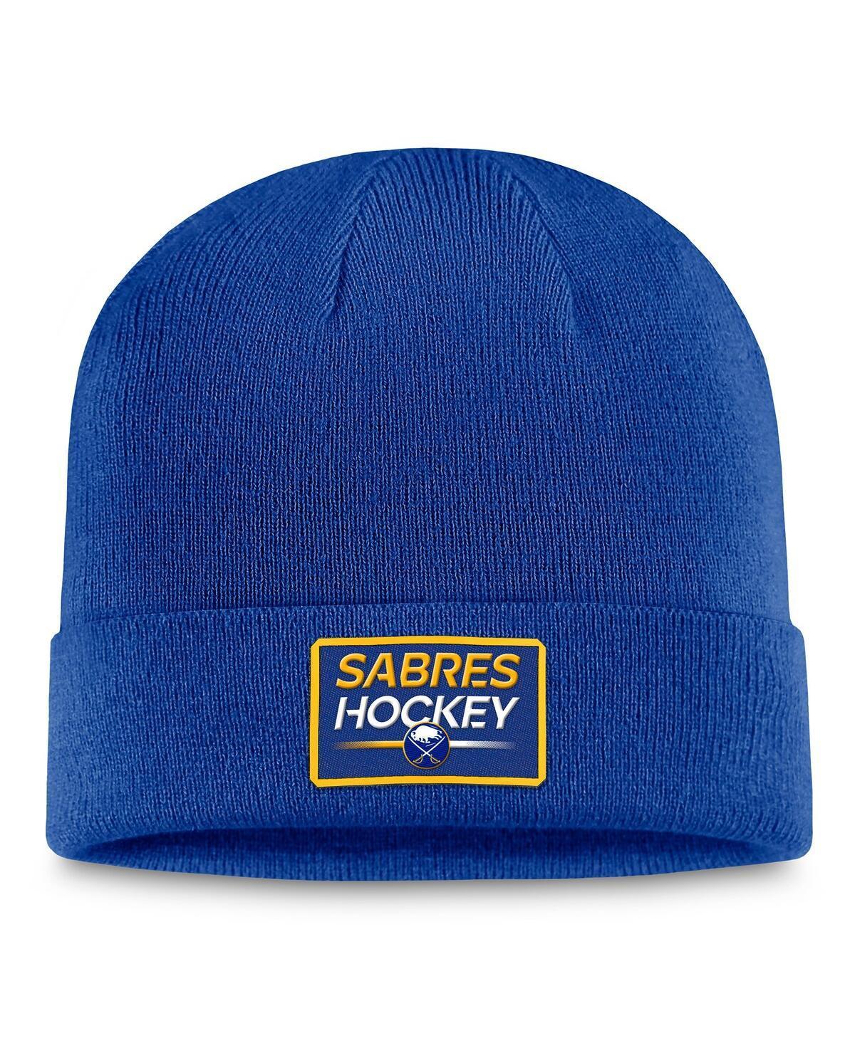 Mens Fanatics Branded Royal Buffalo Sabres Authentic Pro Cuffed Knit Hat Product Image