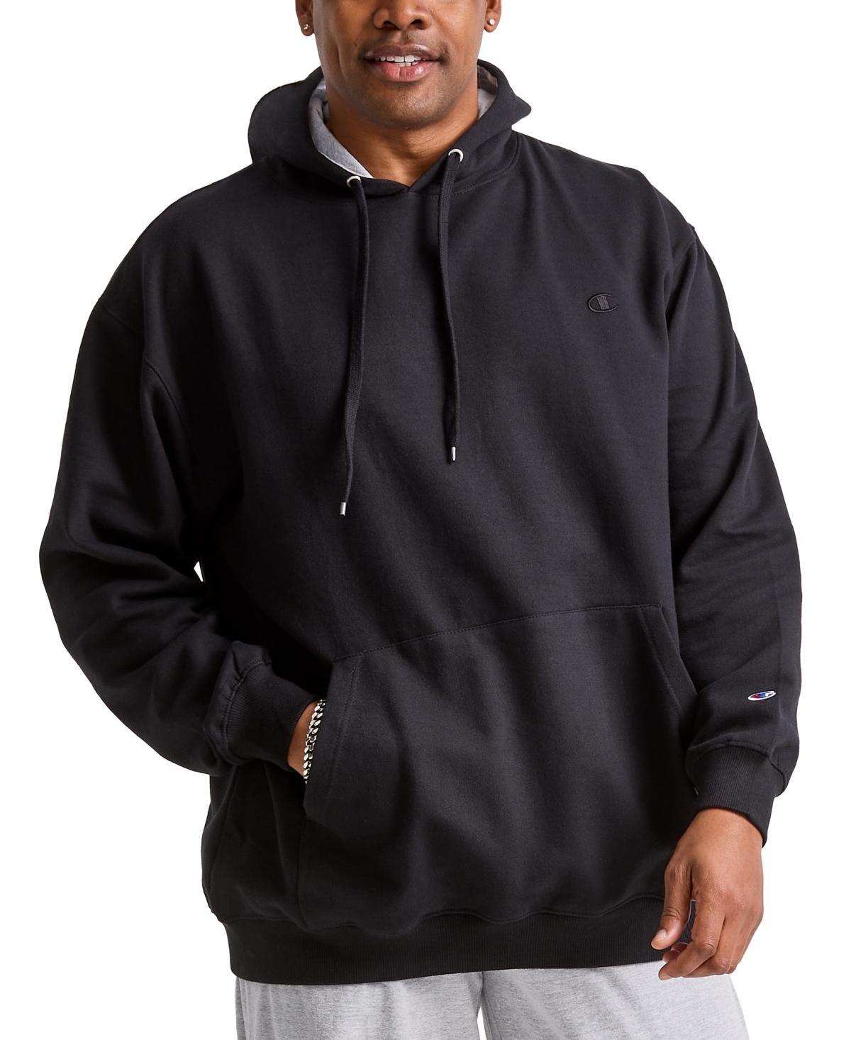 Champion Mens Big & Tall Powerblend Solid Fleece Hoodie Product Image