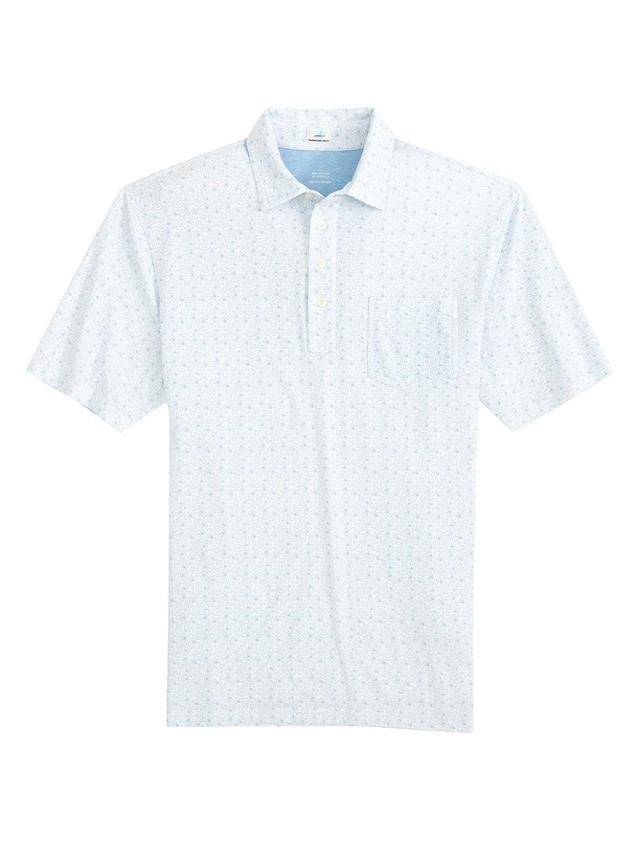 Mens Briar Abstract Cotton Polo Shirt Product Image