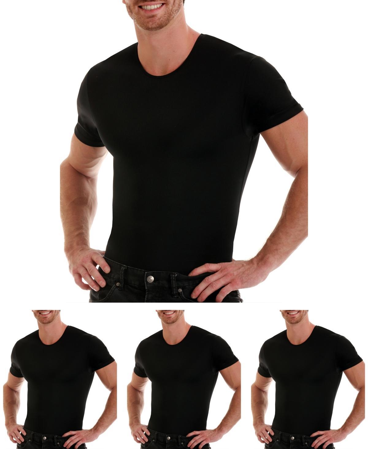 Mens Big & Tall Insta Slim 3 Pack Compression Short Sleeve Crew-Neck T-Shirts Product Image