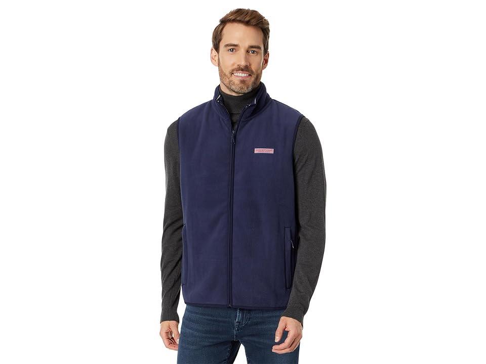 Vineyard Vines Harbor Fleece Vest (Nautical ) Men's Clothing Product Image