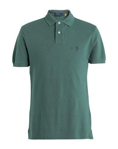 POLO RALPH LAUREN Man Polo Shirt Dark Green Size Xxl Cotton Product Image