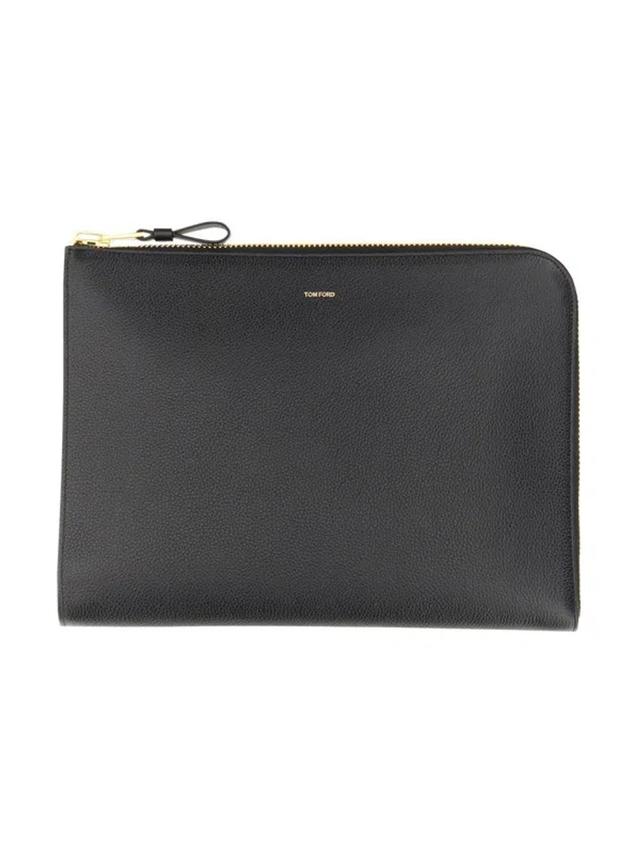 Leather Wallet In Black Product Image