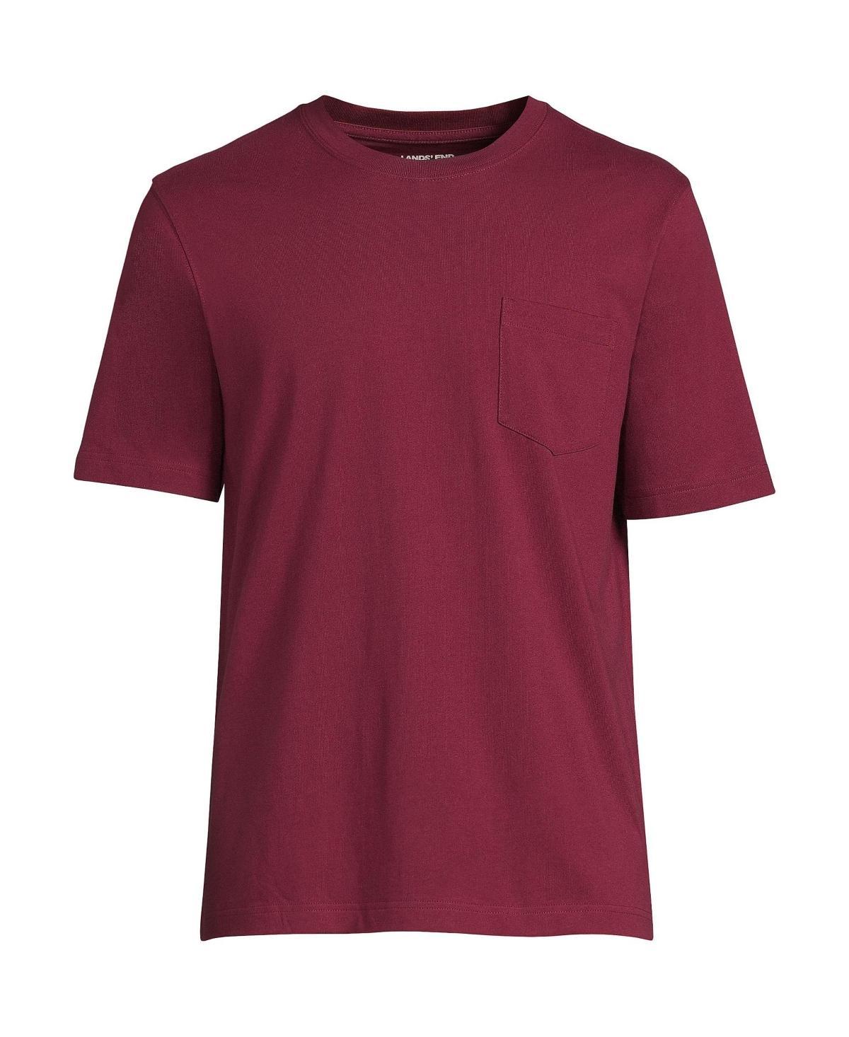 Mens Lands End Super-T Short Sleeve T-Shirt with Pocket Product Image