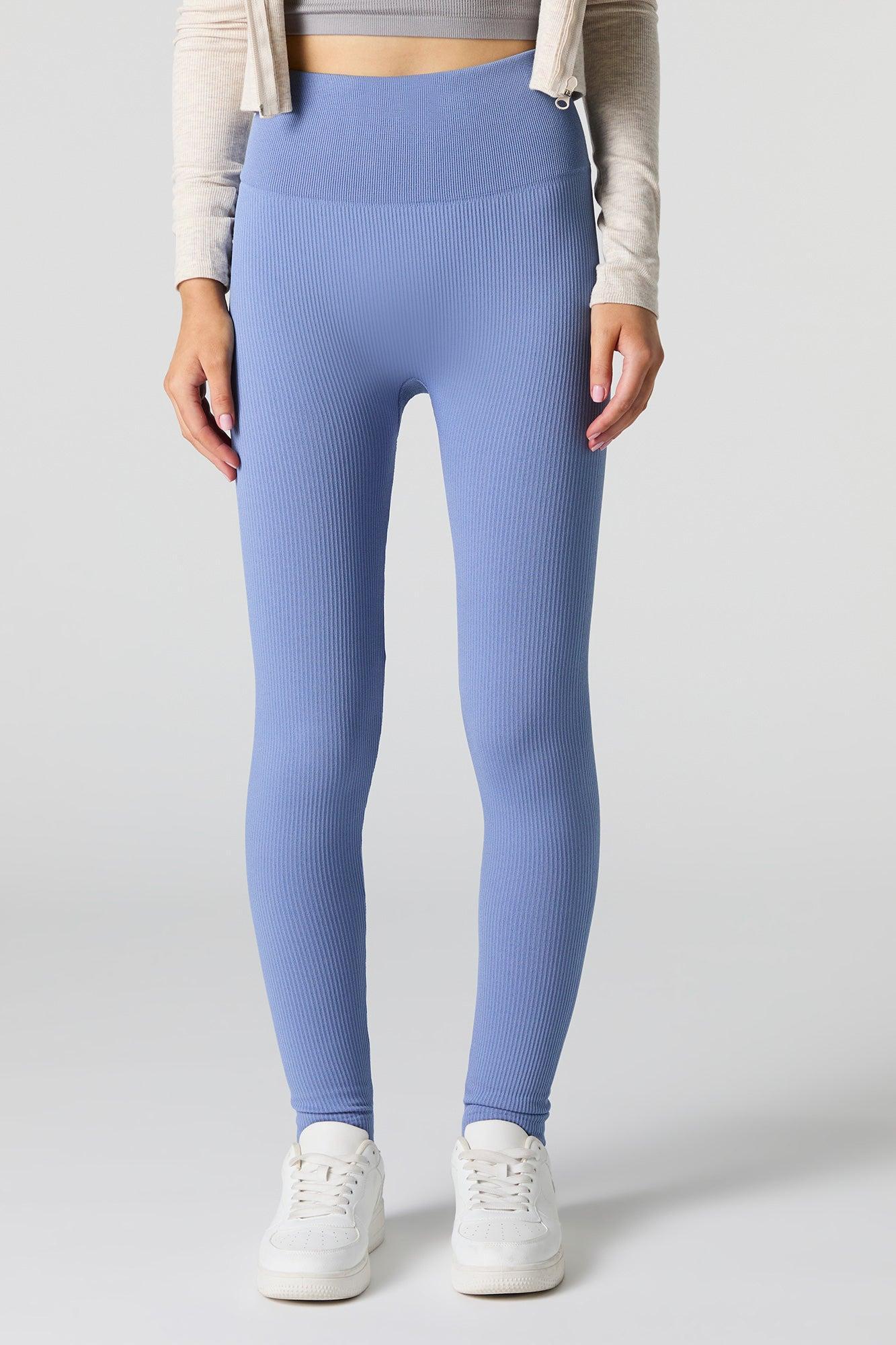 High Rise Seamless Ribbed Legging Female Product Image