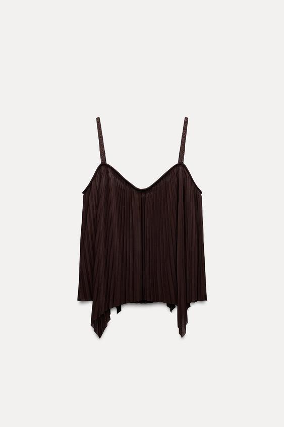 PLEATED STRAPPY TOP Product Image