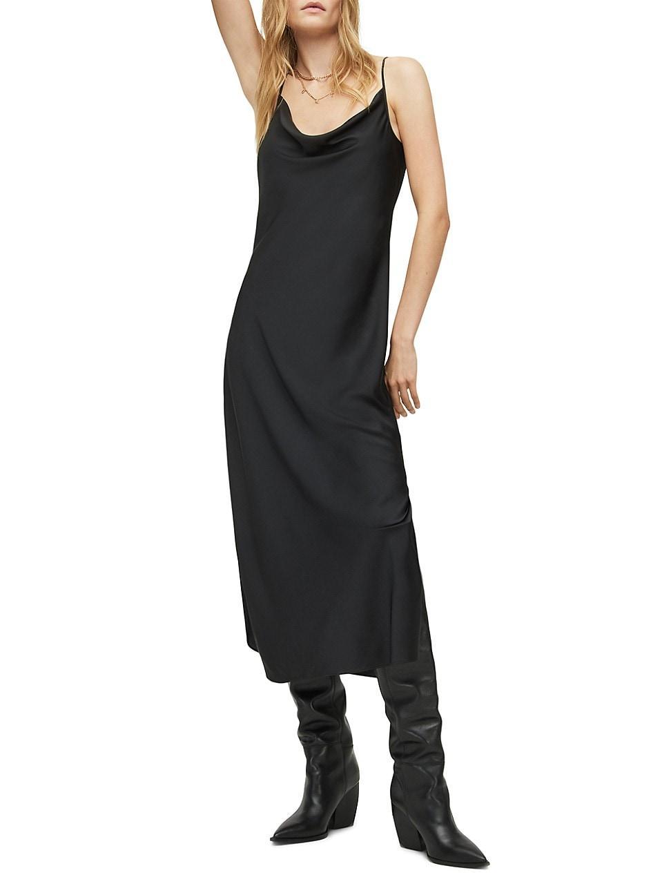 AllSaints Hadley Satin Slipdress Product Image