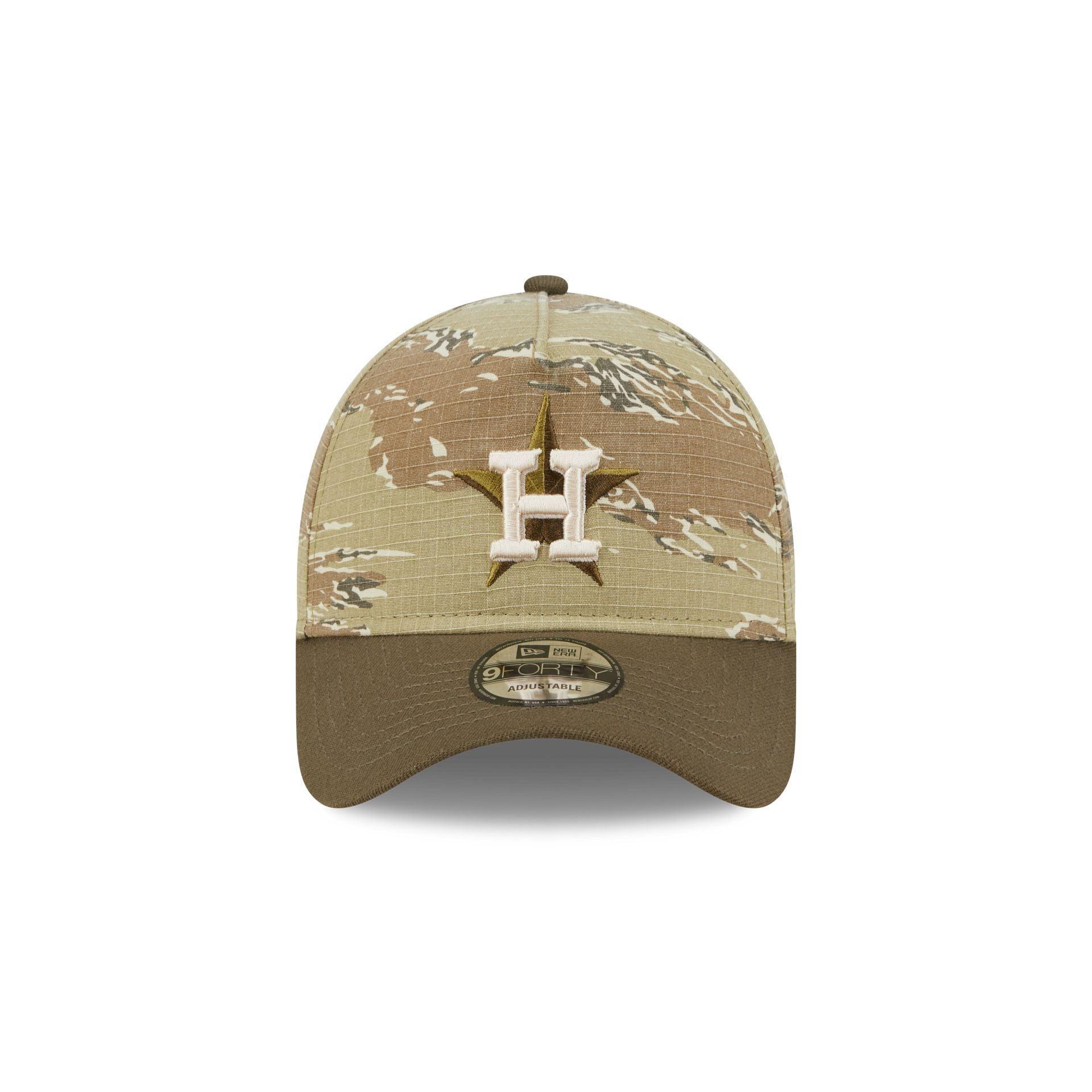 Houston Astros Tiger Camo 9FORTY A-Frame Snapback Hat Male Product Image