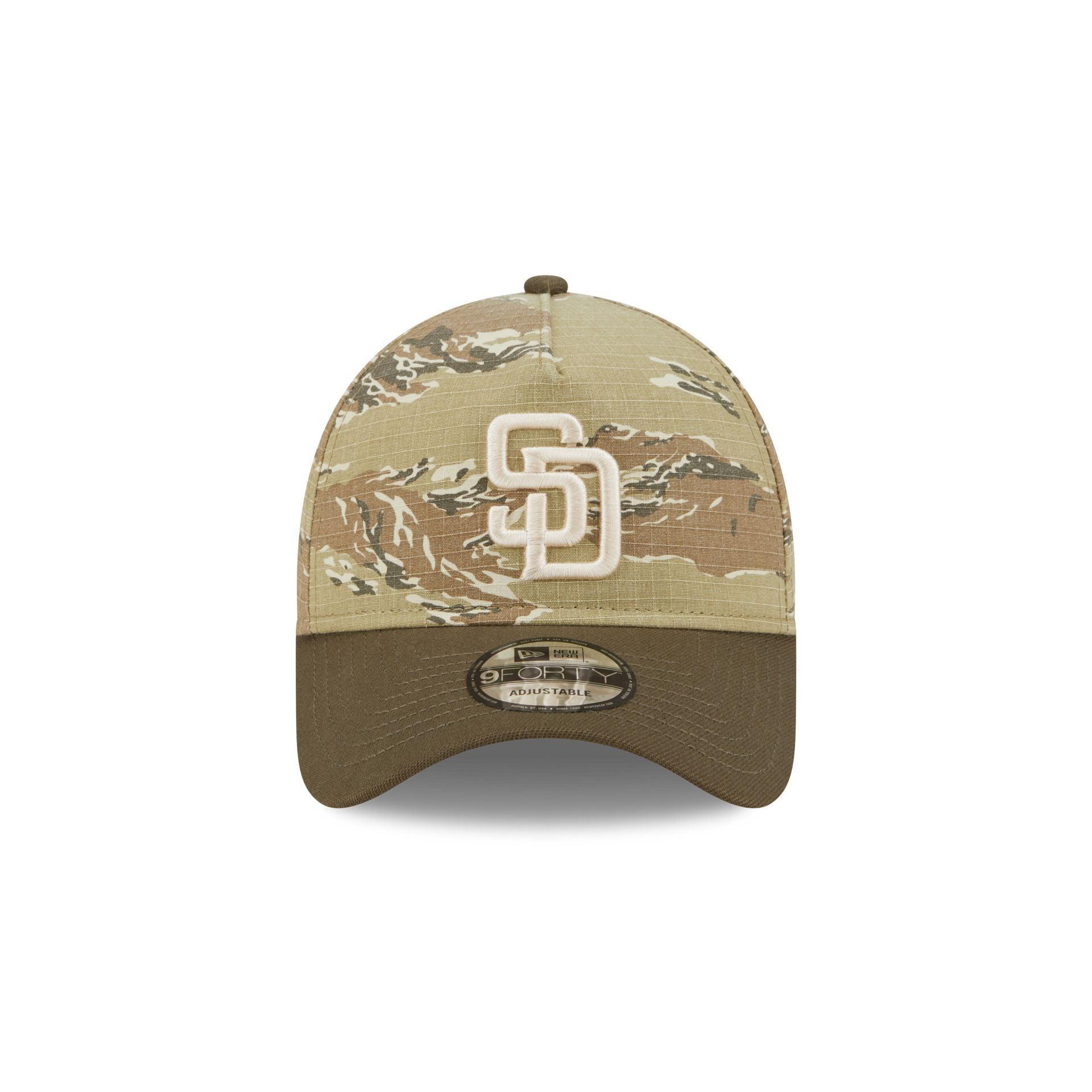 San Diego Padres Tiger Camo 9FORTY A-Frame Snapback Hat Male Product Image