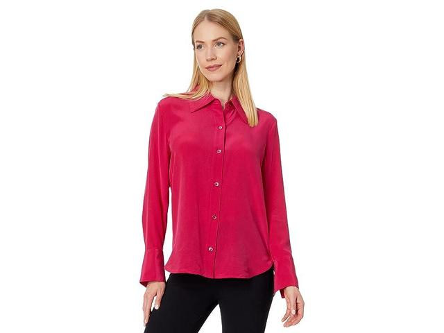 EQUIPMENT Leona Top (Cerise) Women's Clothing Product Image