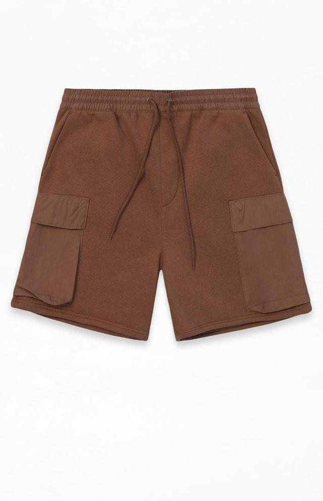 Mens Fleece Cargo Sweat Shorts - Product Image