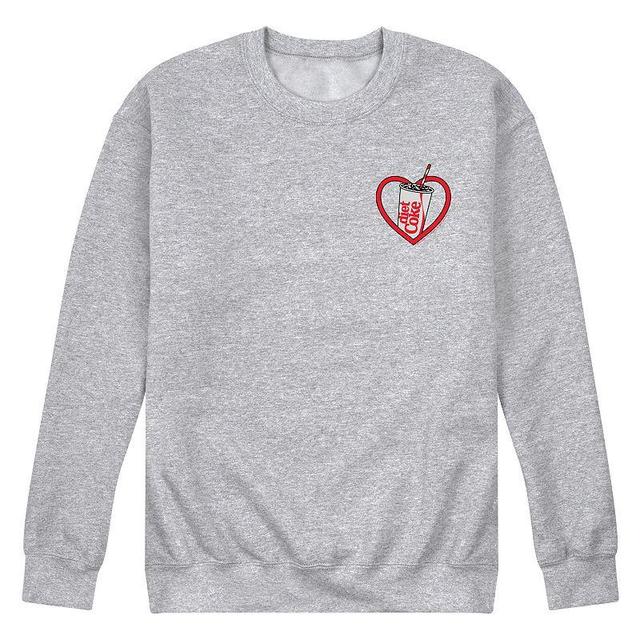 Mens Diet Coke Heart Fleece Sweatshirt Product Image