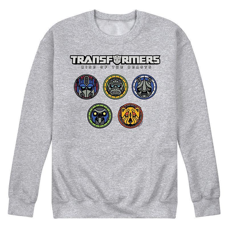 Mens Transformers Logo With Badges Fleece Sweatshirt Product Image